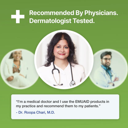 emuaid EMUAIDMAX Ointment for Itchy Skin, Maximum Strength Treatment for Athlete's Foot, Psoriasis, Jock Itch, Rash, Eczema, Cold Sores, Blisters,